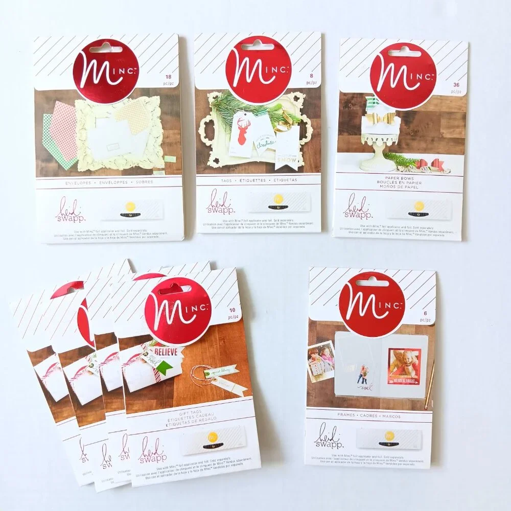 Lot of 8 Heidi Swapp American Crafts Minc Christmas/Holiday Items
